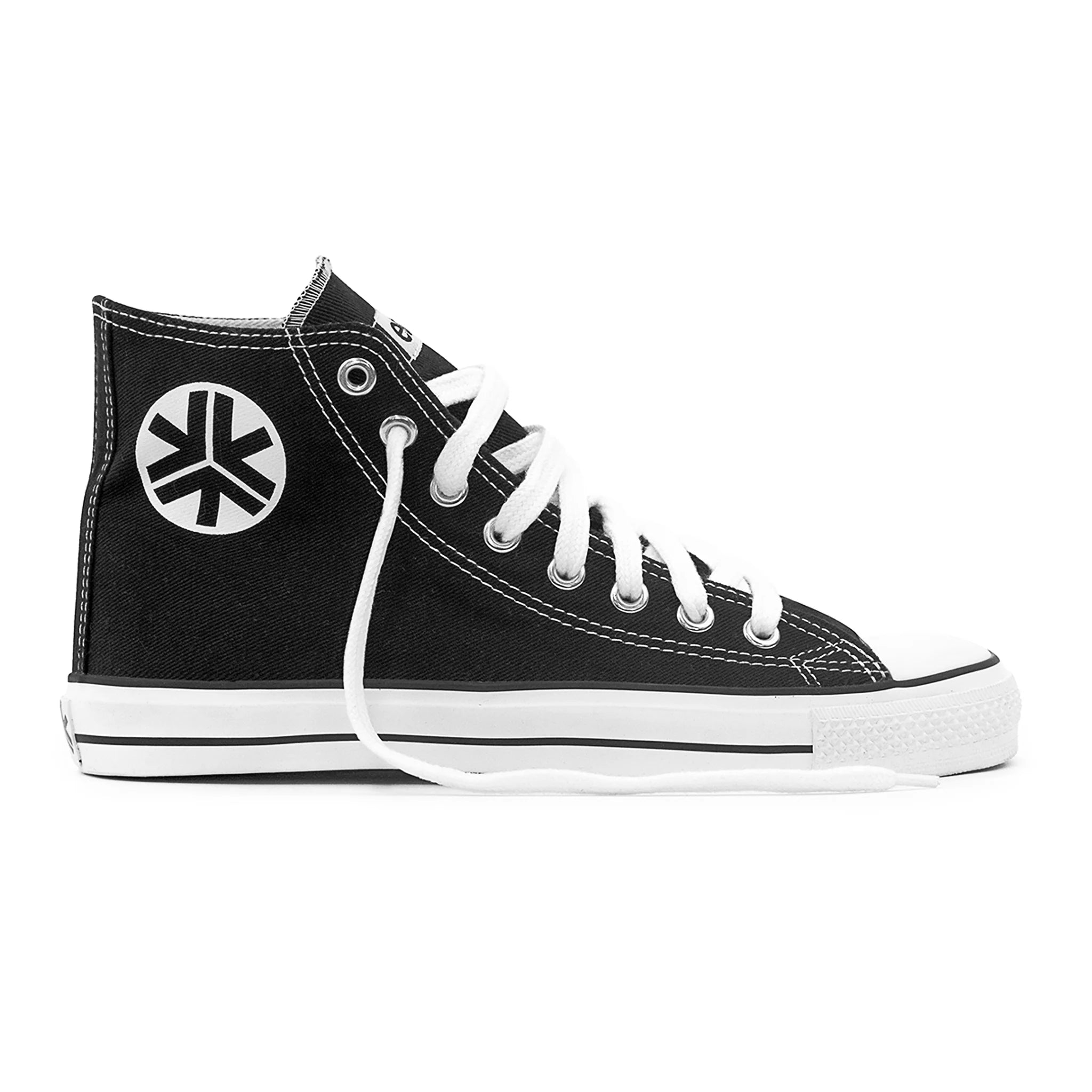 Etiko HIGH TOP SNEAKERS, BLACK & WHITE