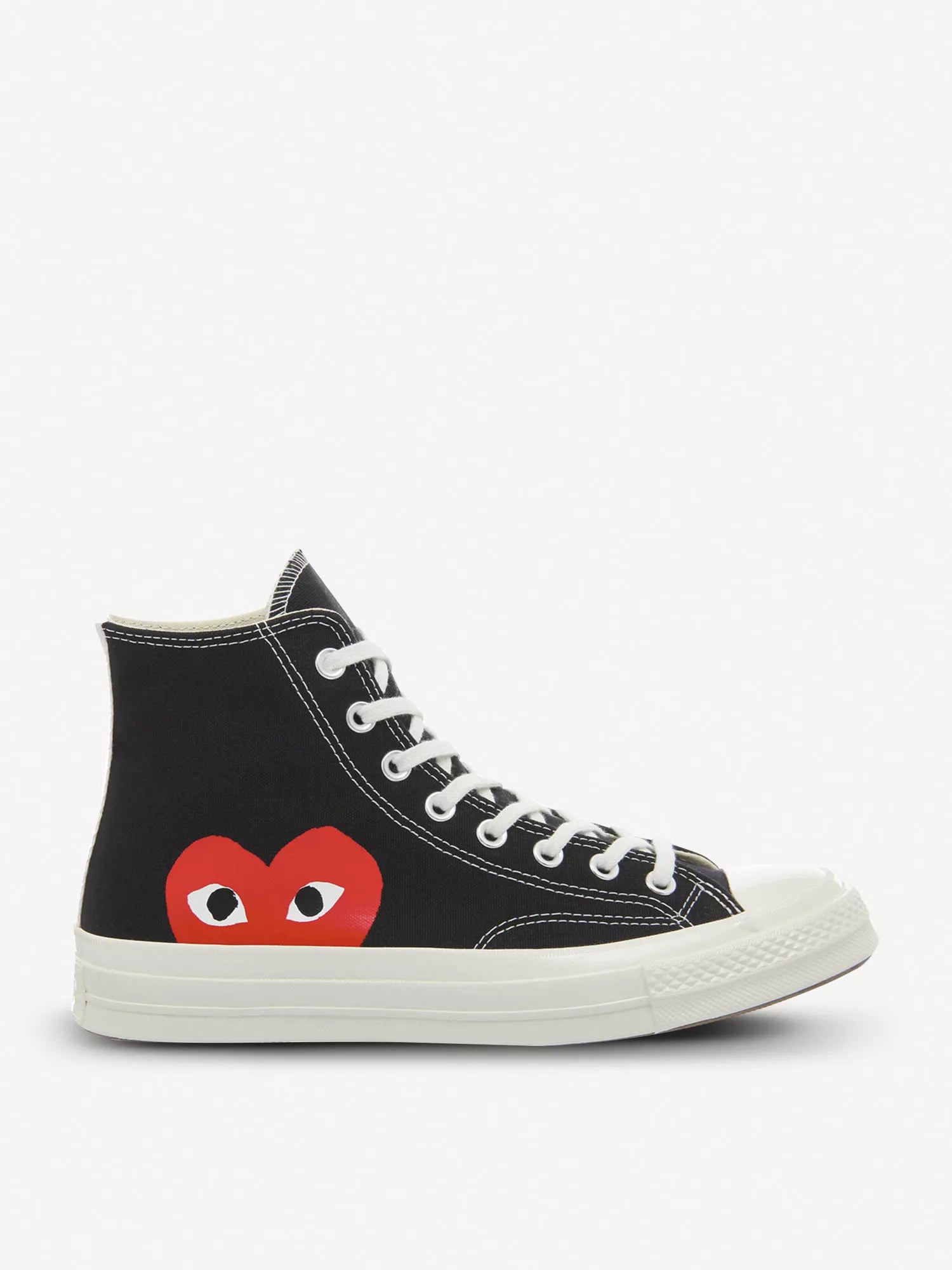 Unisex Converse X Comme des Garçons Multi Heart Chuck 70 High Top Black