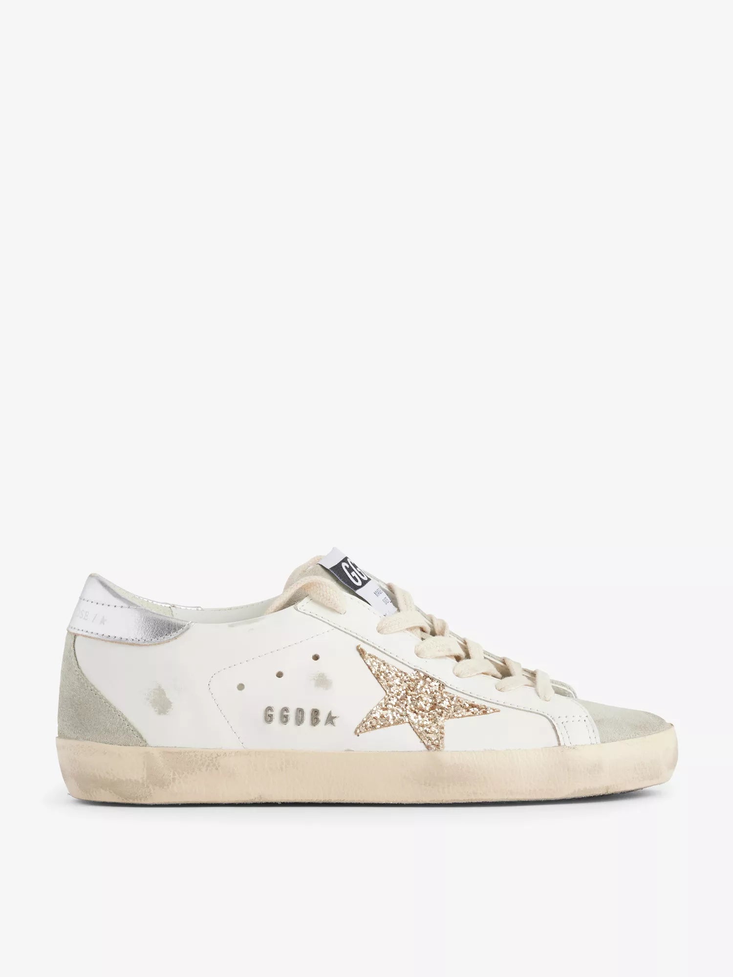 Golden Goose Superstar 10417 star-applique low-top leather trainers: