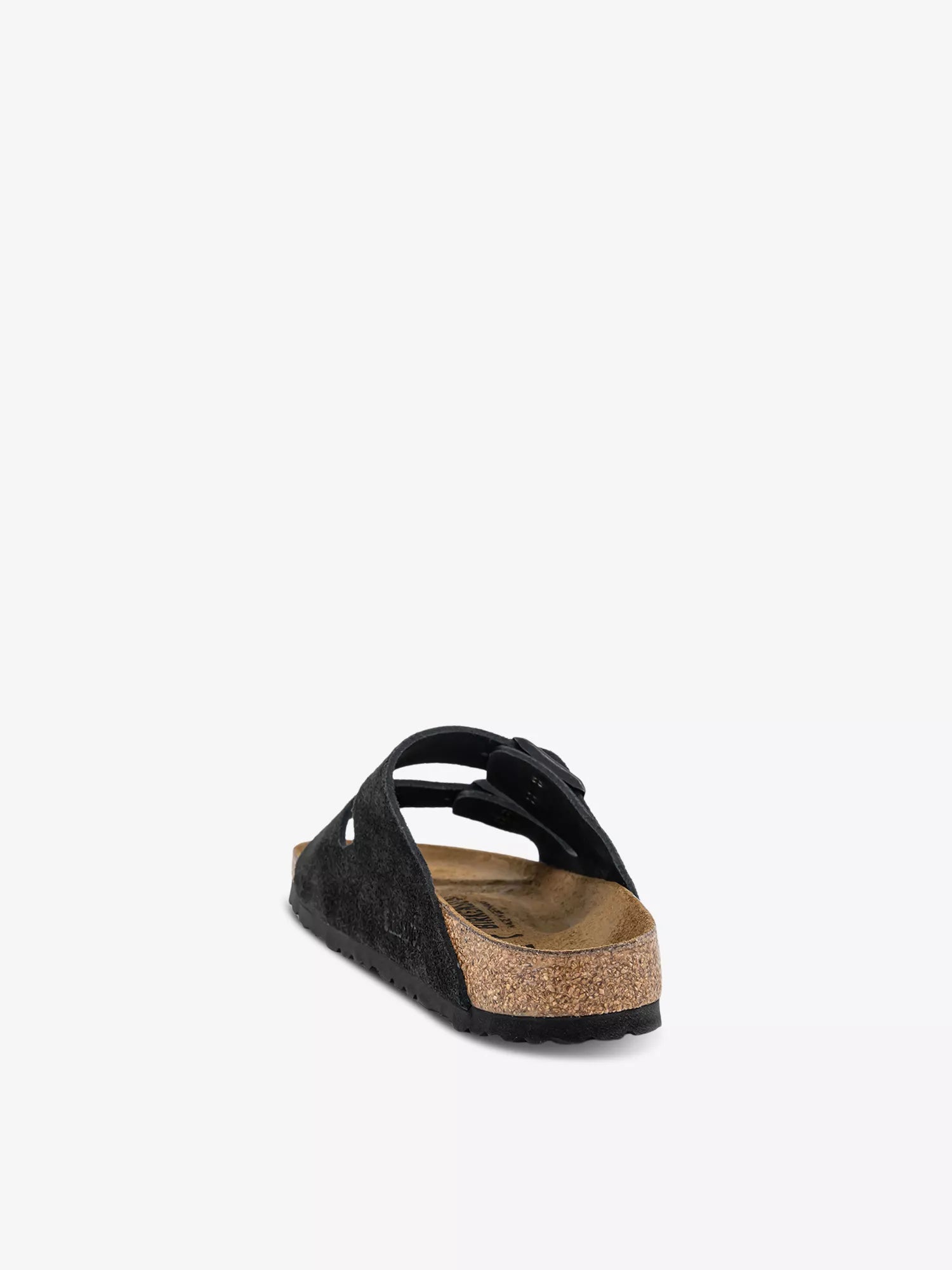 Birkenstock Arizona black two-strap suede sandals