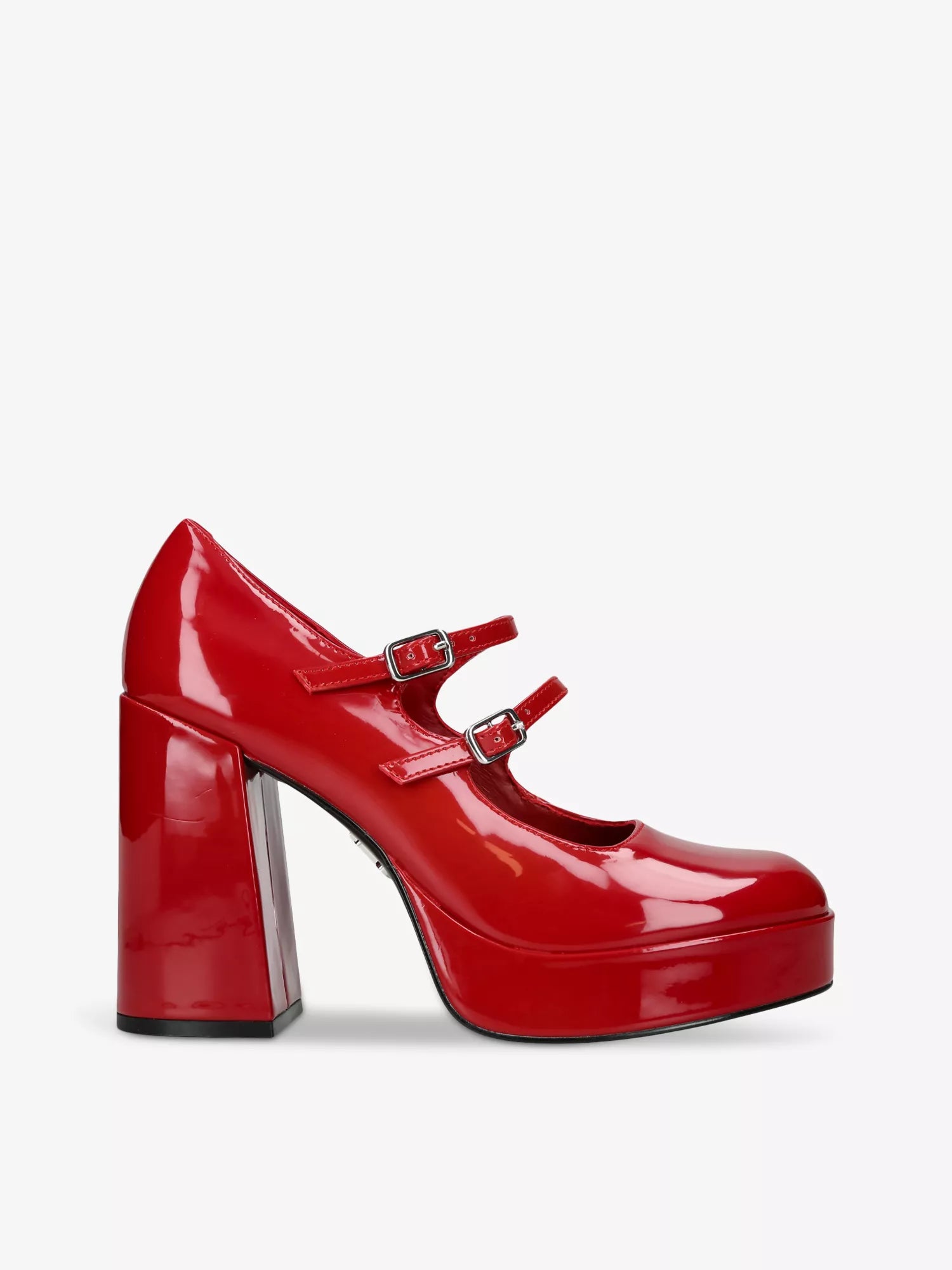 Steve Madden Cabernet Heeled Patent-Leather Pumps