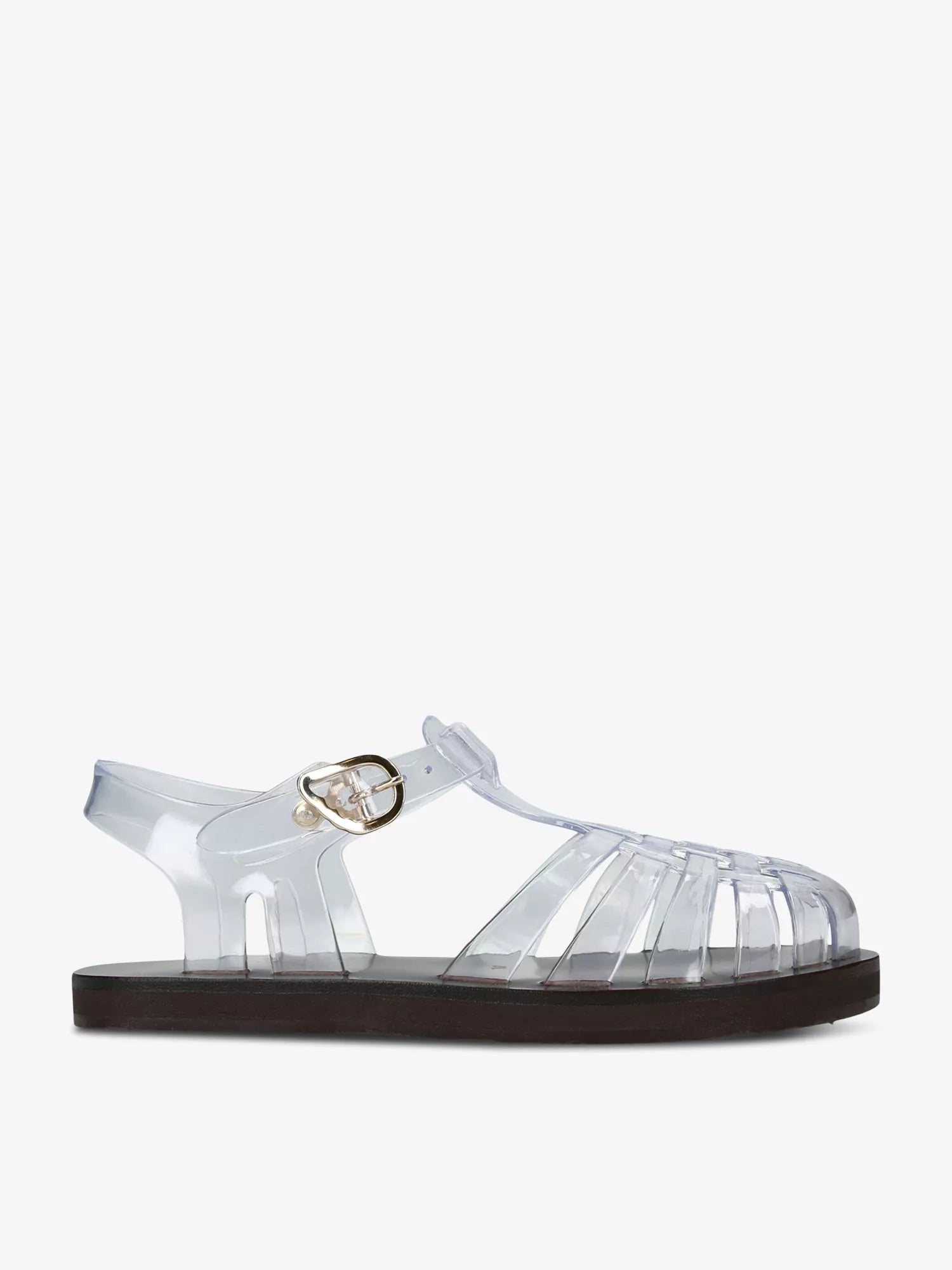 ANCIENT GREEK SANDALS Homeria fisherman flat leather and jelly sandals