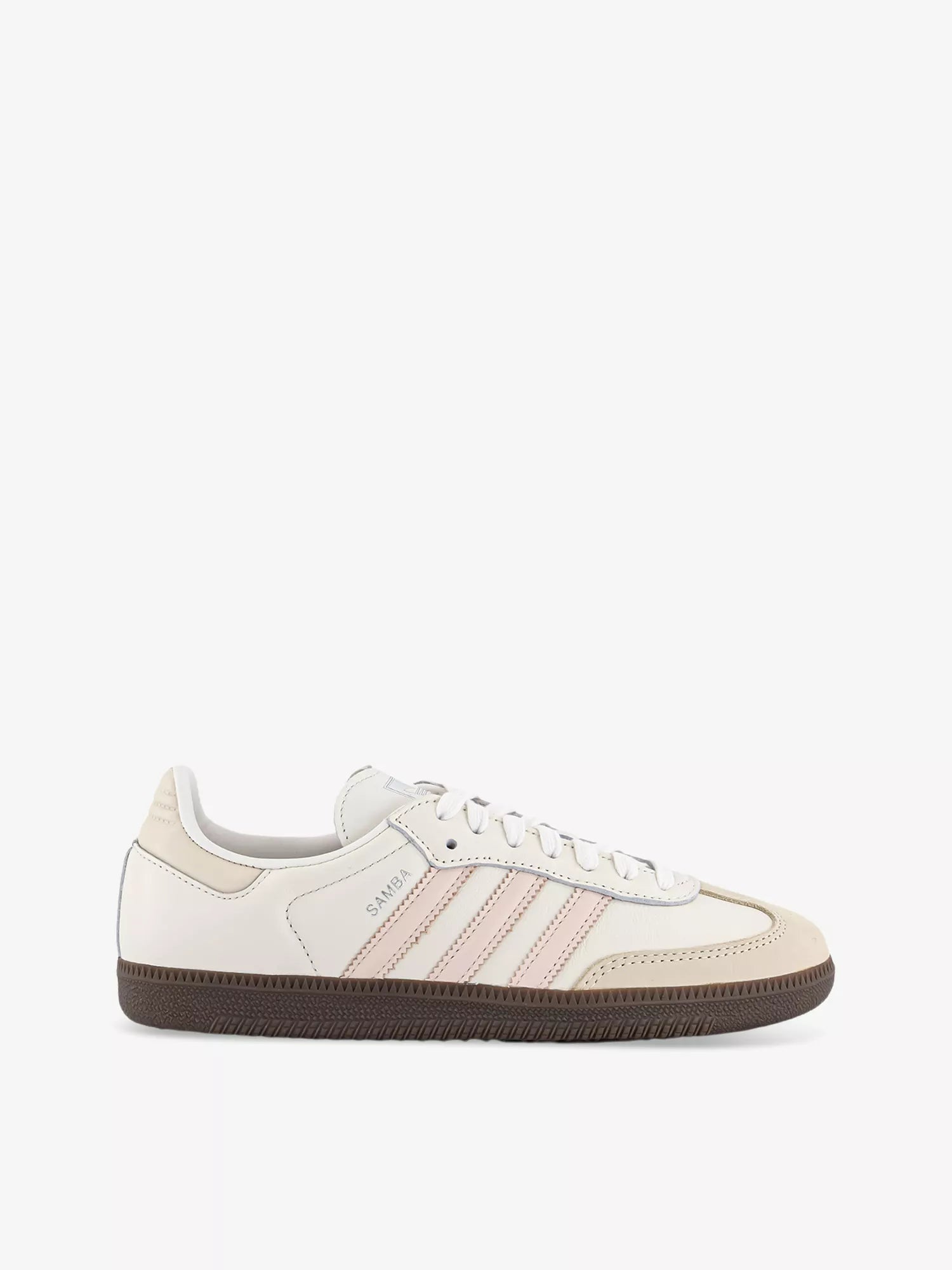 ADIDAS Samba OG leather low-top trainers (CLOUD WHITE WONDER QUART)