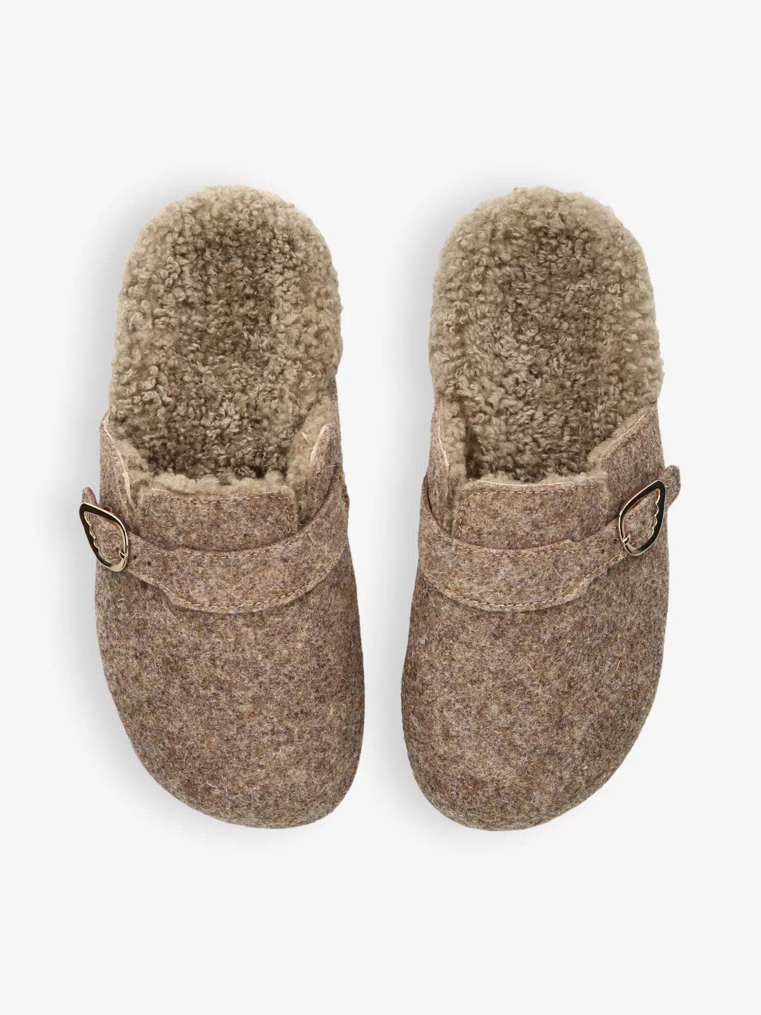 Ancient Greek Sandals Vasilitsa Shearling-Lined Felt Mules