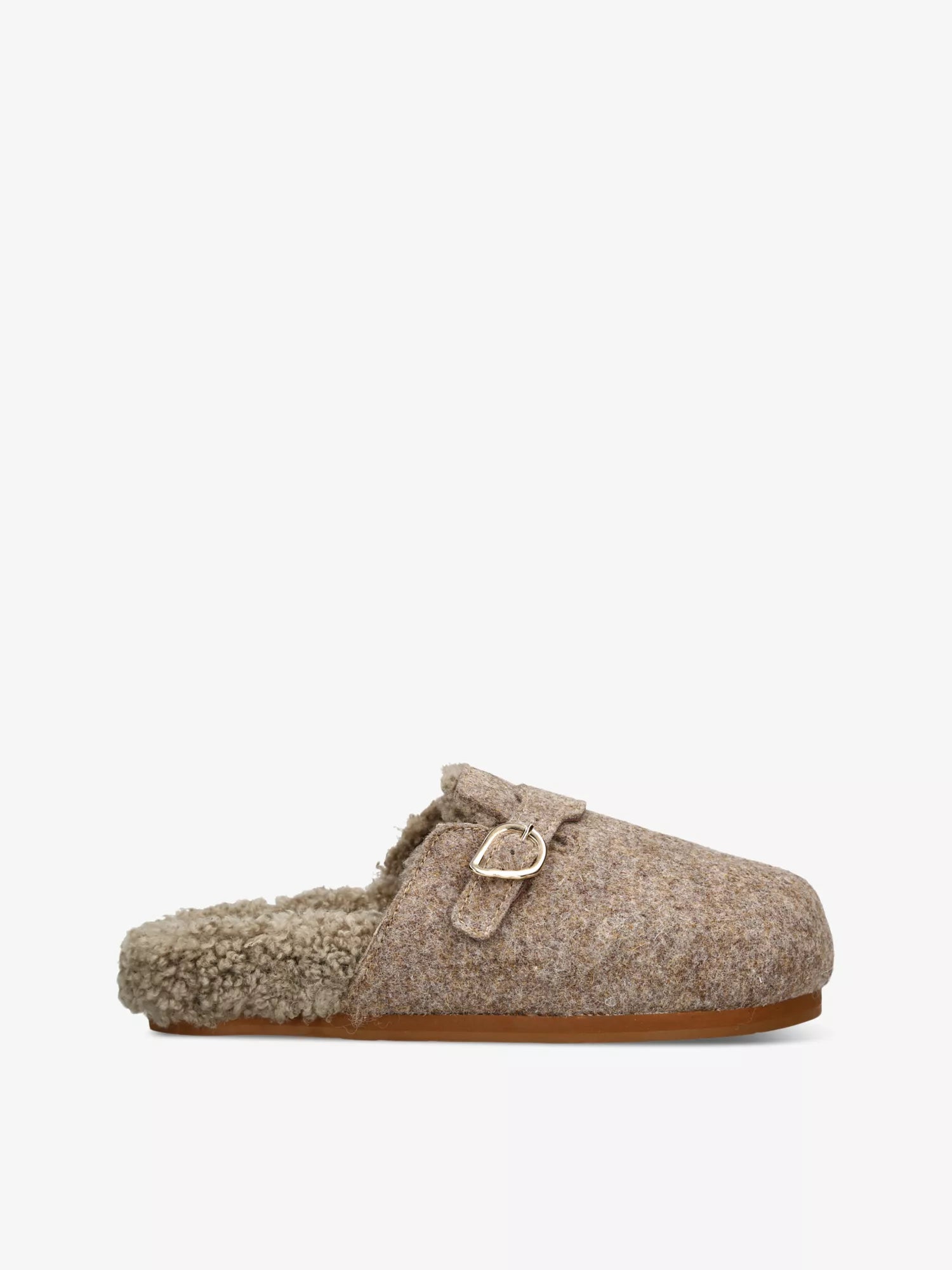 Ancient Greek Sandals Vasilitsa Shearling-Lined Felt Mules