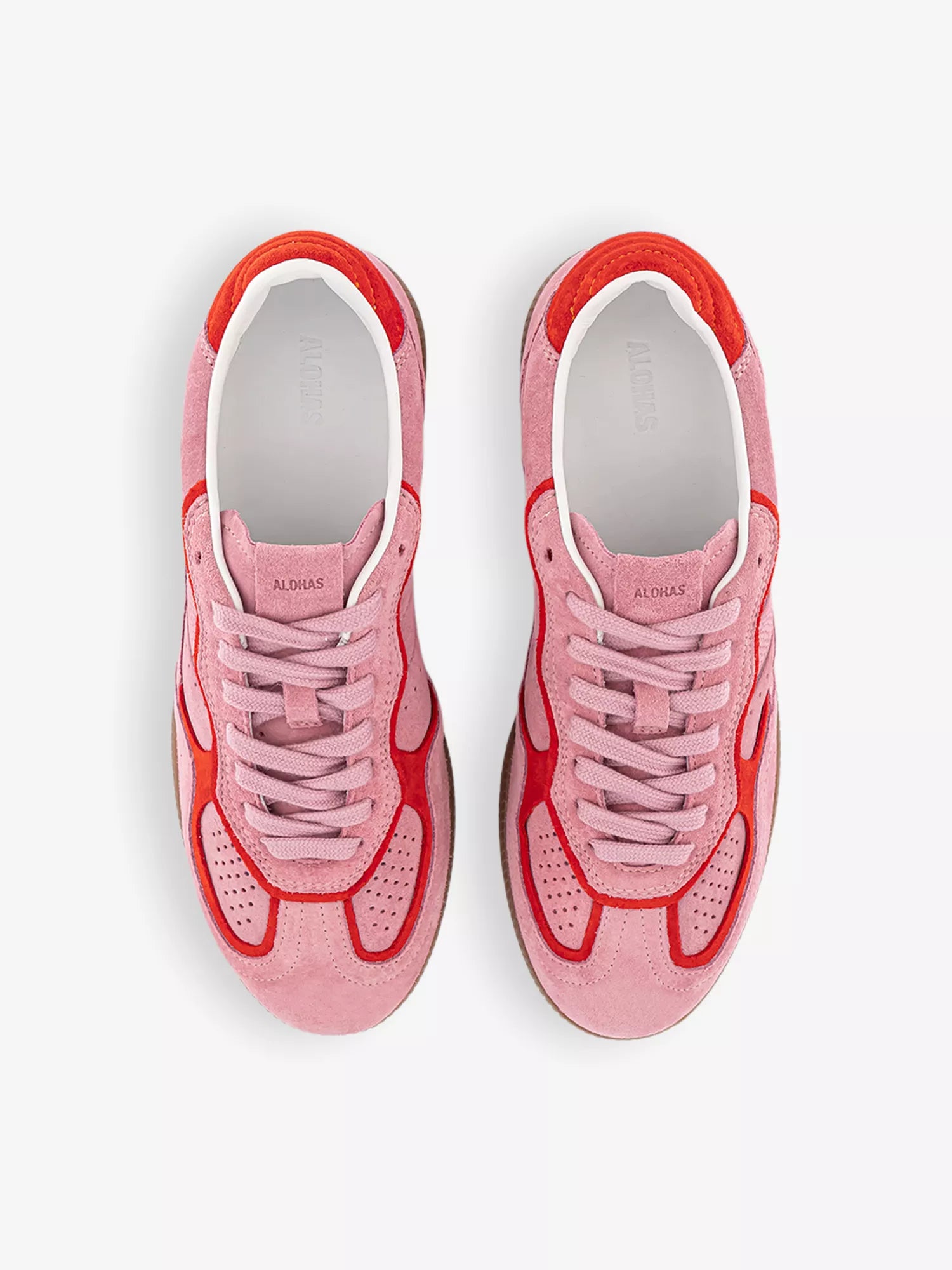 ALOHAS TB490 Rife suede Pink low-top trainers